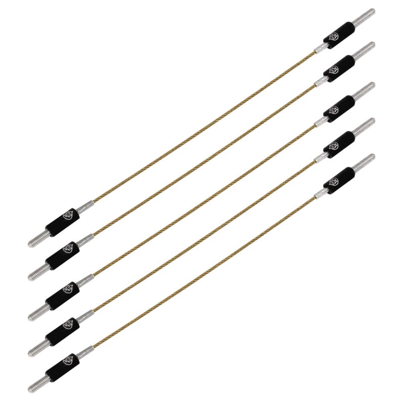 Mivi MI&VI Premium Titanium Alloy Violin Tail Gut/tailgut, Wire Adjuster, Strand Connectors (Violin 3/4-4/4 (5pack)) - Image 1